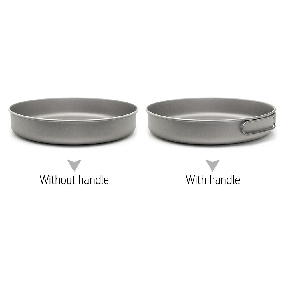 750ml 1000ml Ultralight Titanium Frypan Outdoor Titanium Pan Camping Hiking Picnic Cooking Frying Pan
750ml 1000ml Ultralight Titanium Frypan Outdoor Titanium Pan Camping Hiking Picnic Cooking Frying Pan