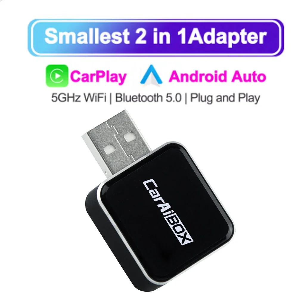 2 in1 Wired to Wireless Carplay AI Box USB Type C Connection Auto Car Dongle Wireless CarPlay Adapter for Apple iPhone Android
2 in1 Wired to Wireless Carplay AI Box USB Type C Connection Auto Car Dongle Wireless CarPlay Adapter for Apple iPhone Android