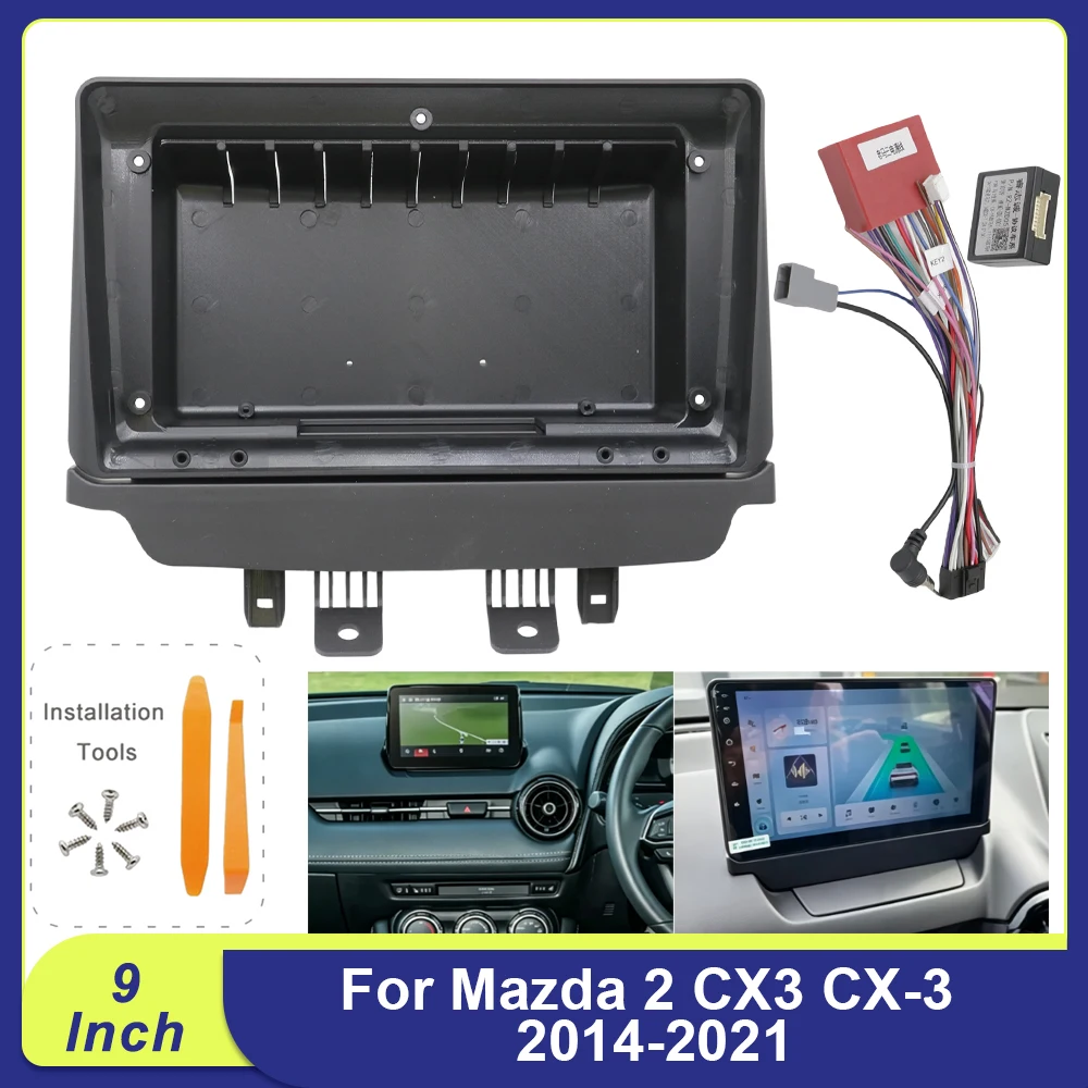 9" Android Fascia Frame Kit With CANBUS For Mazda 2 CX-3 2014-2021 Car Radio Dash Panel Audio Install Adapter
9" Android Fascia Frame Kit With CANBUS For Mazda 2 CX-3 2014-2021 Car Radio Dash Panel Audio Install Adapter