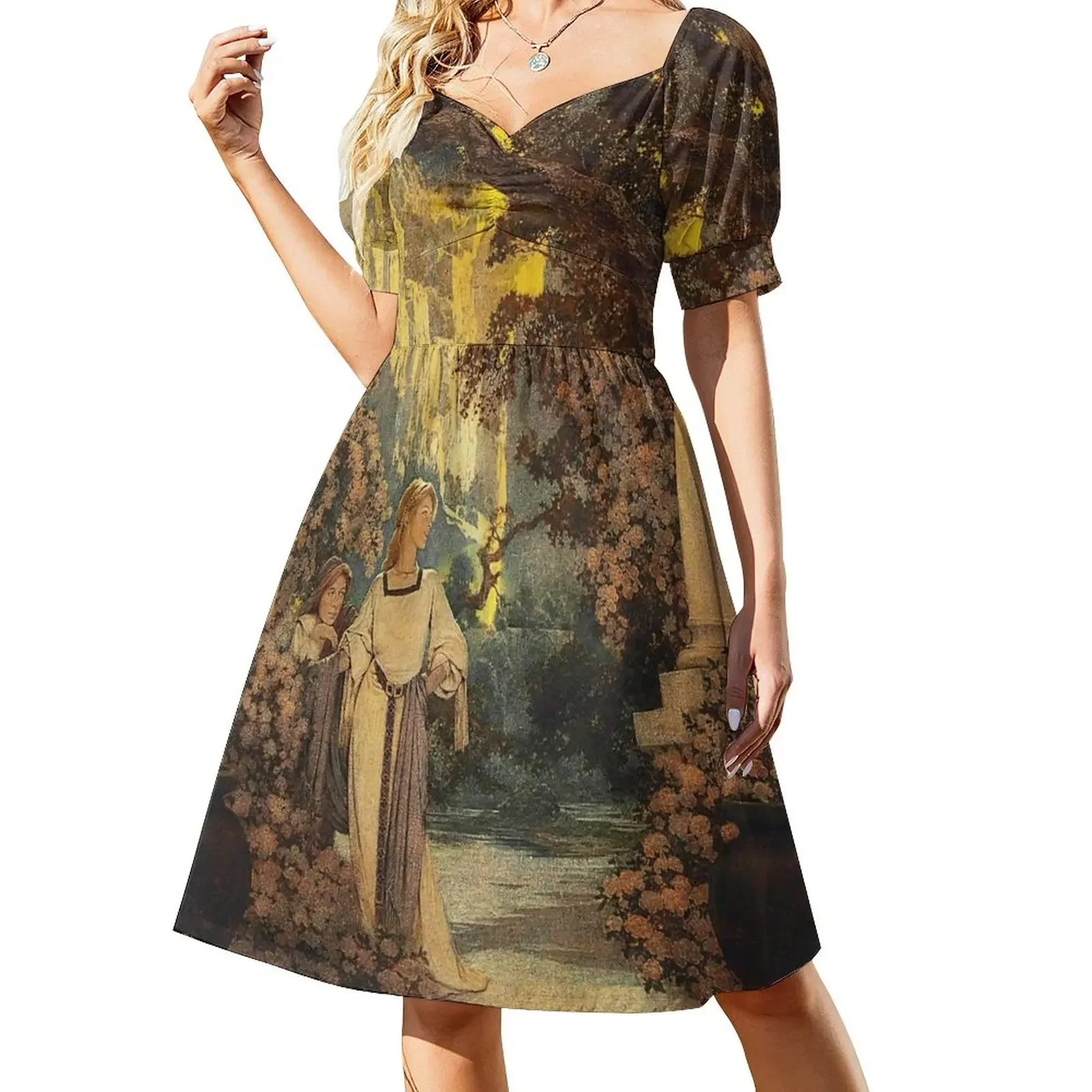 Land of make-believe by Maxfield Parrish. 1905 Short-Sleeved Dress clothes for woman Woman clothes Dress vintage
Land of make-believe by Maxfield Parrish. 1905 Short-Sleeved Dress clothes for woman Woman clothes Dress vintage