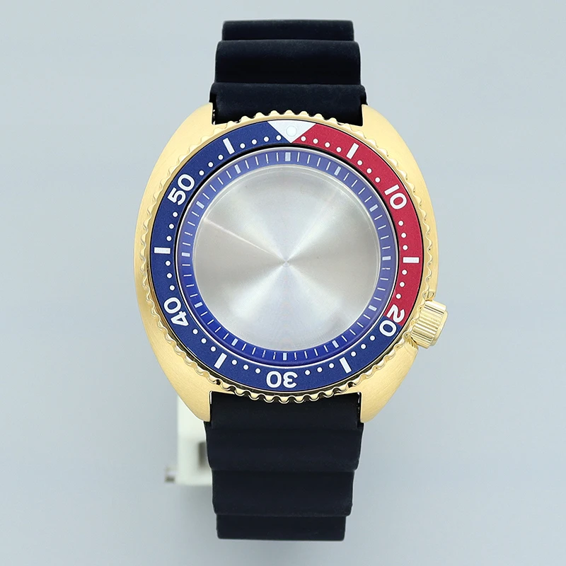 Golden 45mm 009 Watche Case Rubber Bracelet Sapphire For Tuna Turtle Seiko NH35 NH36 NH38 Movement 28.5mm Dial blue chapter Ring
Golden 45mm 009 Watche Case Rubber Bracelet Sapphire For Tuna Turtle Seiko NH35 NH36 NH38 Movement 28.5mm Dial blue chapter Ring