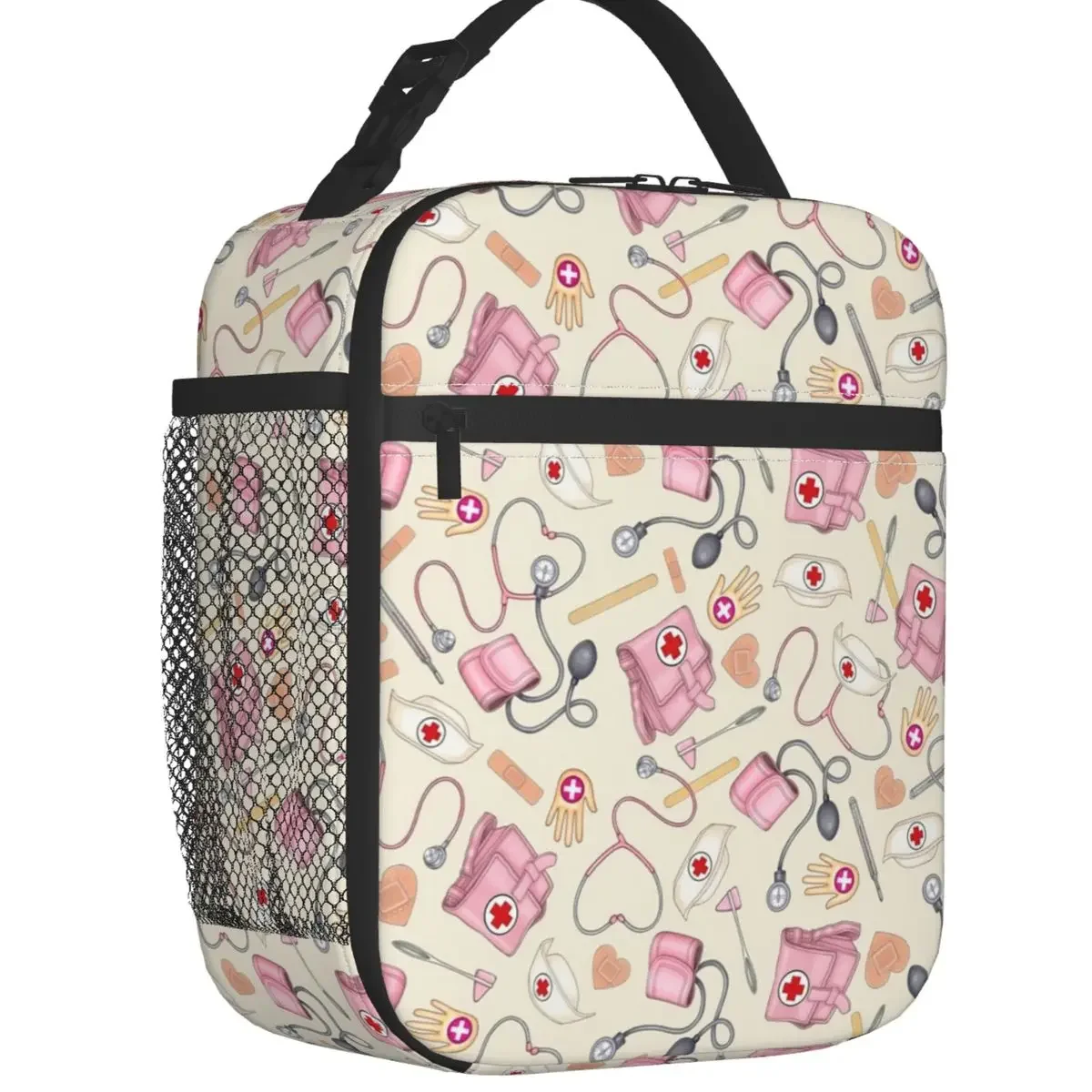 Cartoon Nursing Nurse Insulated Lunch Bag for Women Portable Cooler Thermal Lunch Tote Office Work School
Cartoon Nursing Nurse Insulated Lunch Bag for Women Portable Cooler Thermal Lunch Tote Office Work School