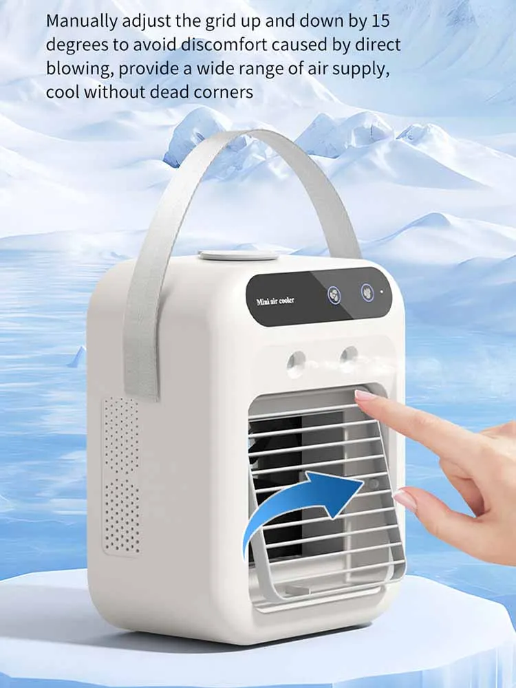 Portable Air Conditioner 2-Speed Small AC Unit Mini Air Cooler 900ML Water Tank Electric Fan With Humidifier for Bedroom Office
Portable Air Conditioner 2-Speed Small AC Unit Mini Air Cooler 900ML Water Tank Electric Fan With Humidifier for Bedroom Office