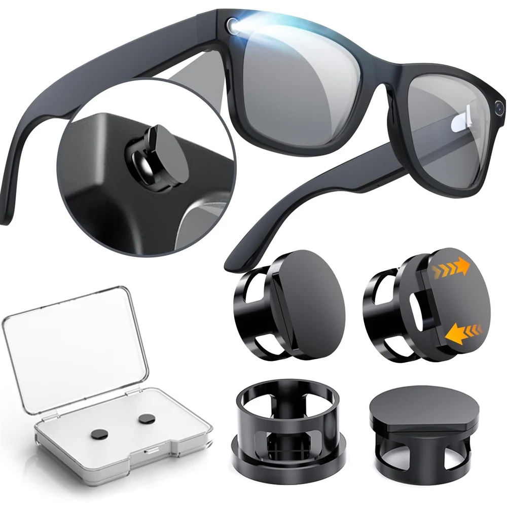 LED Light Adjustable Blocker with Box for Meta Glasses's Camera Lens Shade Cover for Ray-Ban Meta/Oakley Meta HSTN Smart Glasses
LED Light Adjustable Blocker with Box for Meta Glasses's Camera Lens Shade Cover for Ray-Ban Meta/Oakley Meta HSTN Smart Glasses