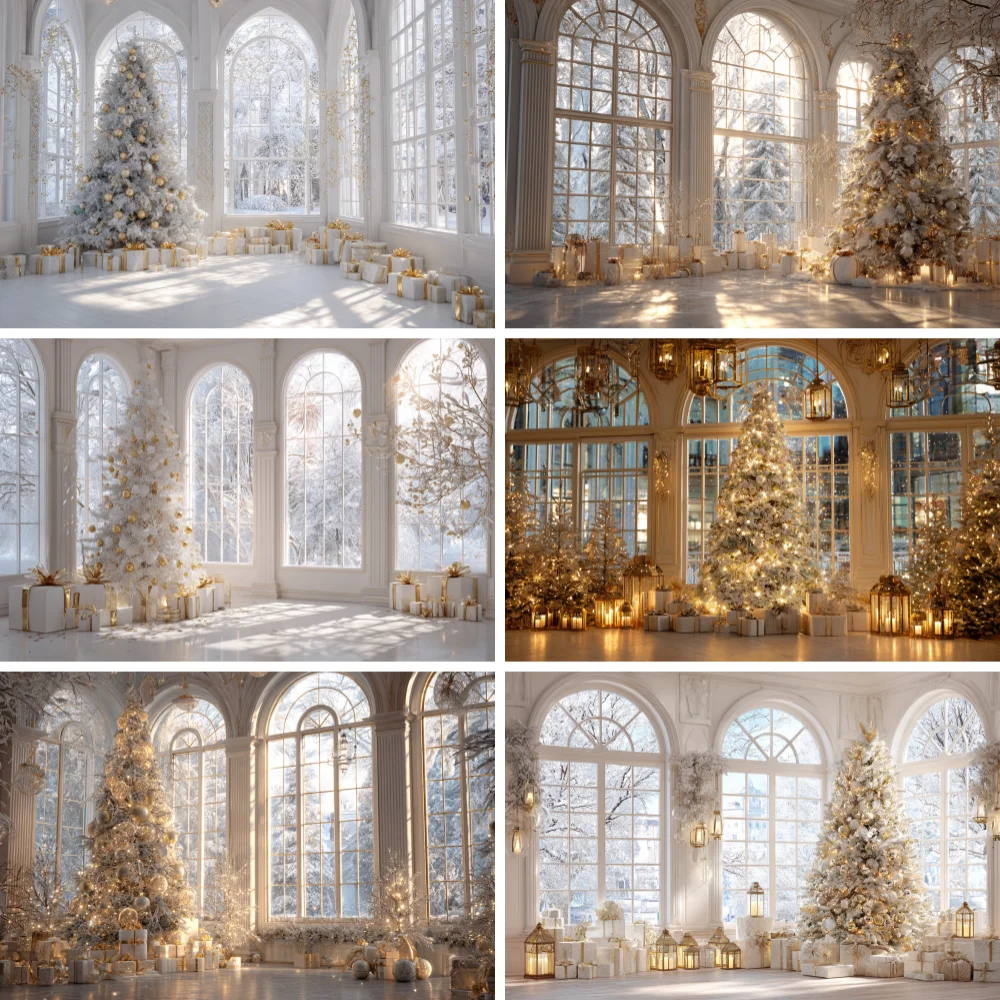 White Christmas Palace Window Background Xmas Tree Snowy Lanterns Scenery Backdrop Decor Wedding Birthday Party Photo Studio
White Christmas Palace Window Background Xmas Tree Snowy Lanterns Scenery Backdrop Decor Wedding Birthday Party Photo Studio