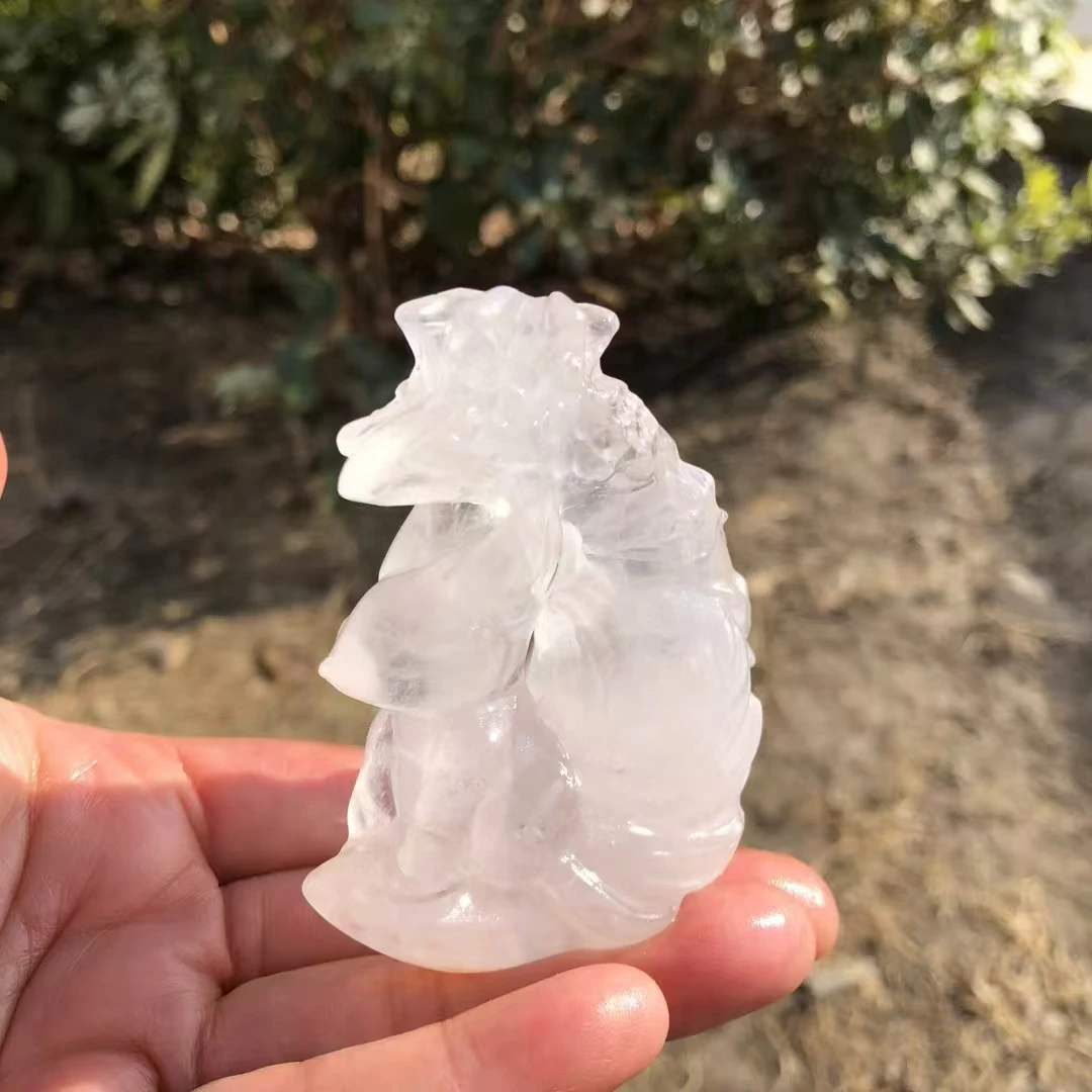 Natural Stone Rock Quartz Moon Fox Carving Healing GemstoneAnimal Figurines Reiki Stone Lucky Decoration Gift 1pcs
Natural Stone Rock Quartz Moon Fox Carving Healing GemstoneAnimal Figurines Reiki Stone Lucky Decoration Gift 1pcs