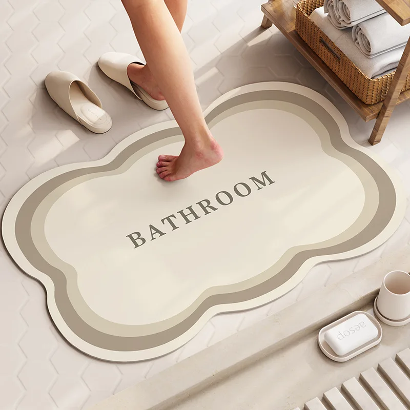 Bath Mats Diatom mud absorbent floor mat household bathroom non-slip quick-drying foot mat toilet wear-resistant door mat
Bath Mats Diatom mud absorbent floor mat household bathroom non-slip quick-drying foot mat toilet wear-resistant door mat