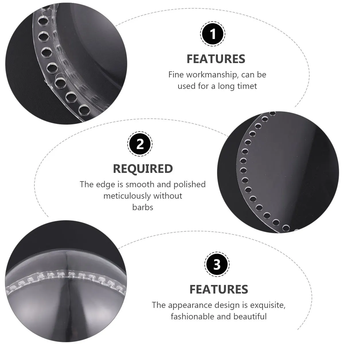 DIY Hand Woven Bag Material Transparent Acrylic Dome Hemispherical Cover for Craft Projects Clear Bag Parts Cover
DIY Hand Woven Bag Material Transparent Acrylic Dome Hemispherical Cover for Craft Projects Clear Bag Parts Cover