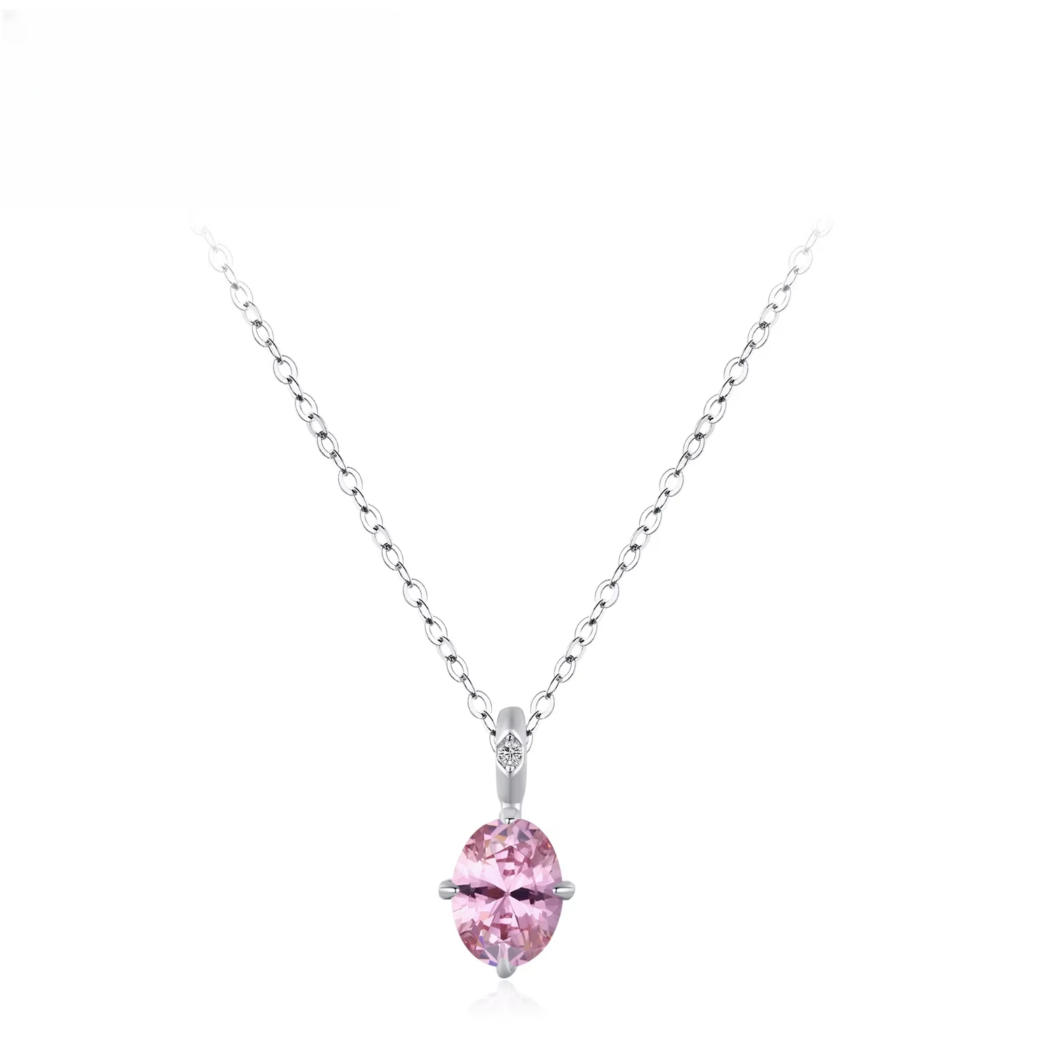 Pink Diamond Glow | 925 Sterling Silver Necklace | Oval Zirconia Pendant | Daily Luxury Essence
Pink Diamond Glow | 925 Sterling Silver Necklace | Oval Zirconia Pendant | Daily Luxury Essence