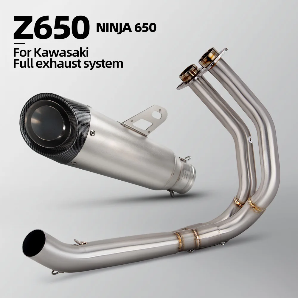 For Kawasaki Ninja650 Z650 2017-2023 Motorcycle Exhaust System motobike Project S1 Muffler street bike escape header pipe
For Kawasaki Ninja650 Z650 2017-2023 Motorcycle Exhaust System motobike Project S1 Muffler street bike escape header pipe