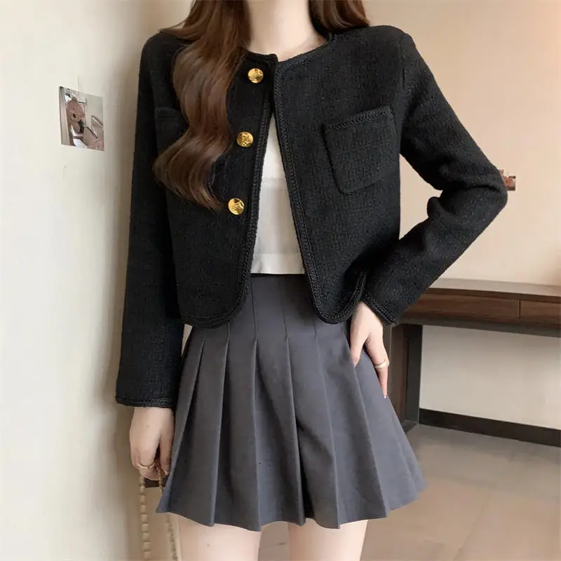 Женский твидовый жакет с воротником, летний, из вискозы, дышащий, приталенный, минималистичный, простой, подходит для утренних прогулок, комфортный, нежный
Женский твидовый жакет с воротником, летний, из вискозы, дышащий, приталенный, минималистичный, простой, подходит для утренних прогулок, комфортный, нежный