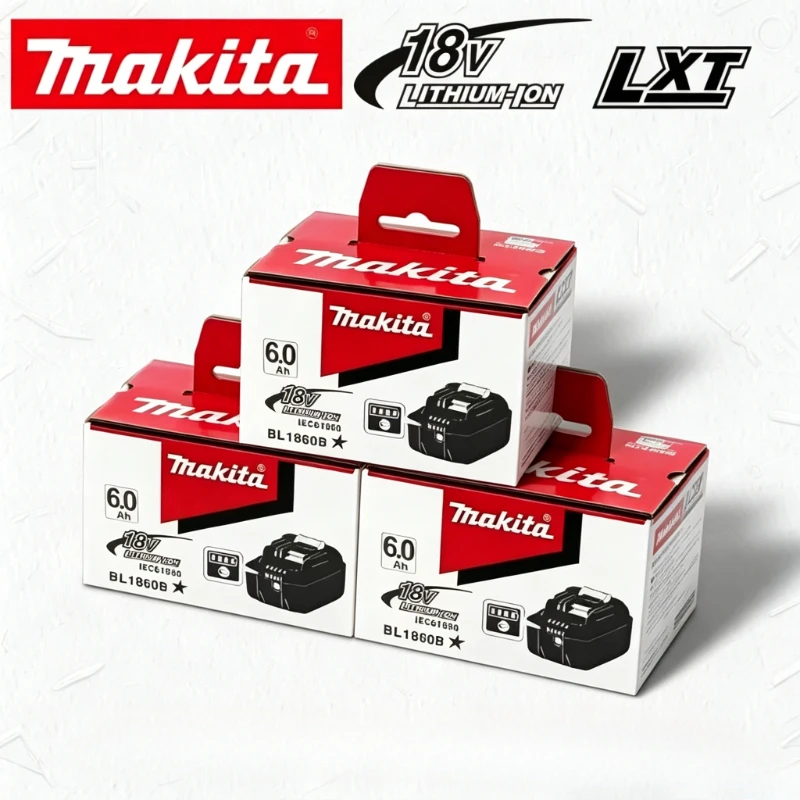 Original Makita BL1860B 18V 6.0Ah Battery - Compatible with BL1860 BL1850 BL1850B LXT Cordless Tools
Original Makita BL1860B 18V 6.0Ah Battery - Compatible with BL1860 BL1850 BL1850B LXT Cordless Tools