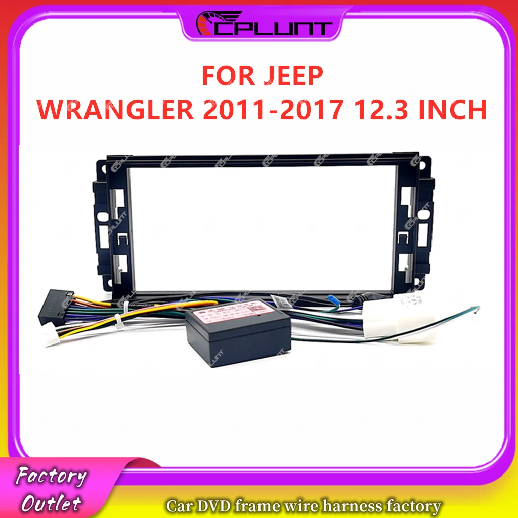 2 Din Car Stereo Radio Frame Fascia Adapter For JEEP WRANGLER 2011-2017 12.3 INCH Android DVD Dash Fitting Panel Kit
2 Din Car Stereo Radio Frame Fascia Adapter For JEEP WRANGLER 2011-2017 12.3 INCH Android DVD Dash Fitting Panel Kit