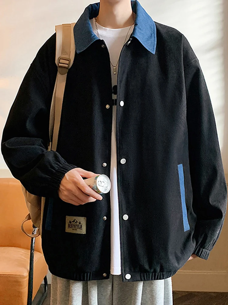 Осенняя повседневная мужская куртка свободного кроя с воротником, модный бренд 2024 года, новая молодежная рабочая одежда, ветрозащитное пальто с длинными рукавами
Осенняя повседневная мужская куртка свободного кроя с воротником, модный бренд 2024 года, новая молодежная рабочая одежда, ветрозащитное пальто с длинными рукавами