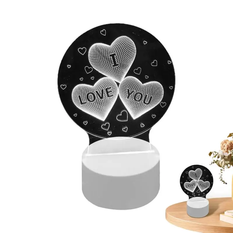 Heart Acrylic Night Light Romantic Table Night Light Non-slip Base Romantic Night Lamp For Dormitory Desktop Kid Room Bedroom
Heart Acrylic Night Light Romantic Table Night Light Non-slip Base Romantic Night Lamp For Dormitory Desktop Kid Room Bedroom