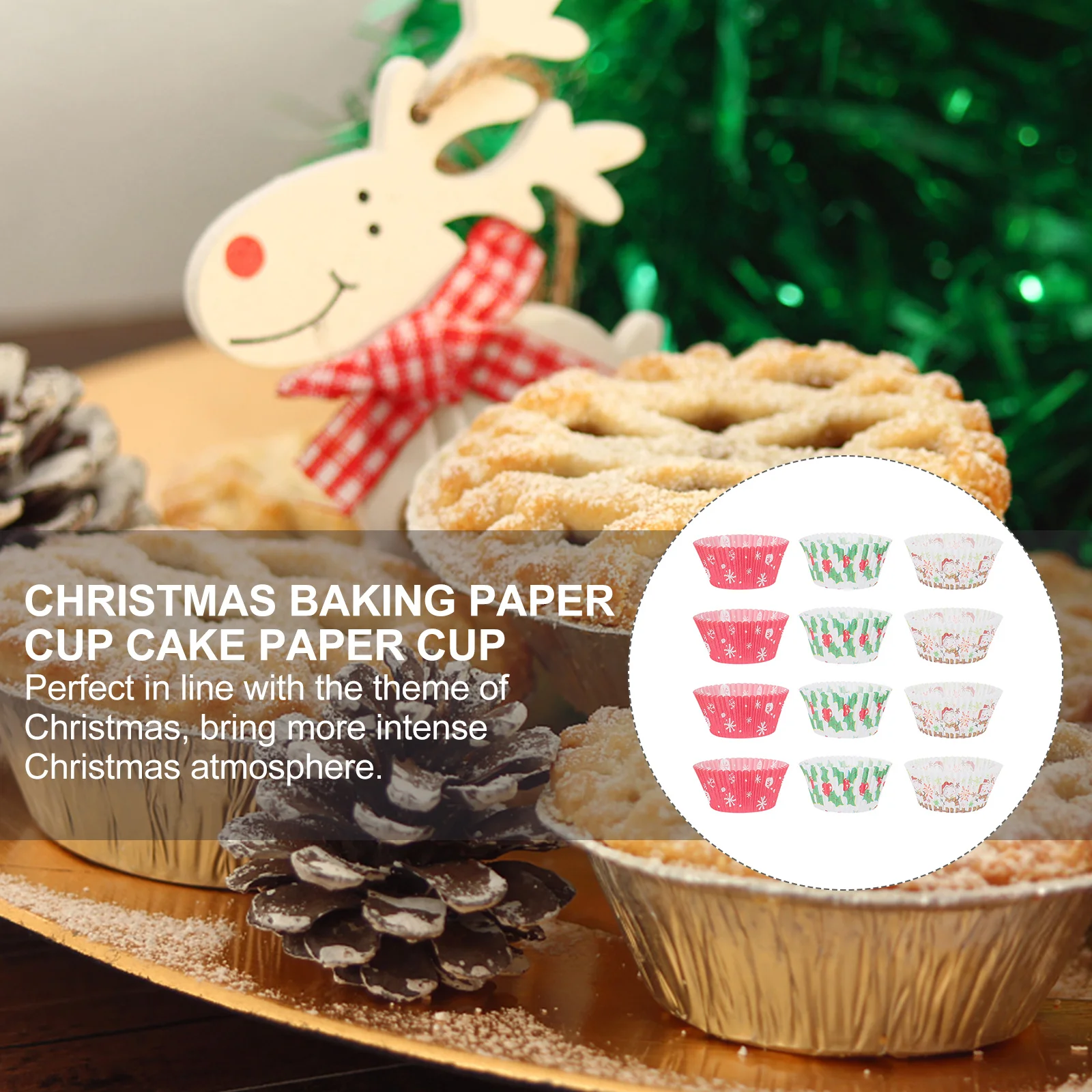 400Pcs Cupcake Liners Paper Christmas Snowman Leaf Snowflakes Baking Cups Xmas Cupcake Paper Wrappers Festive Dessert Cups
400Pcs Cupcake Liners Paper Christmas Snowman Leaf Snowflakes Baking Cups Xmas Cupcake Paper Wrappers Festive Dessert Cups