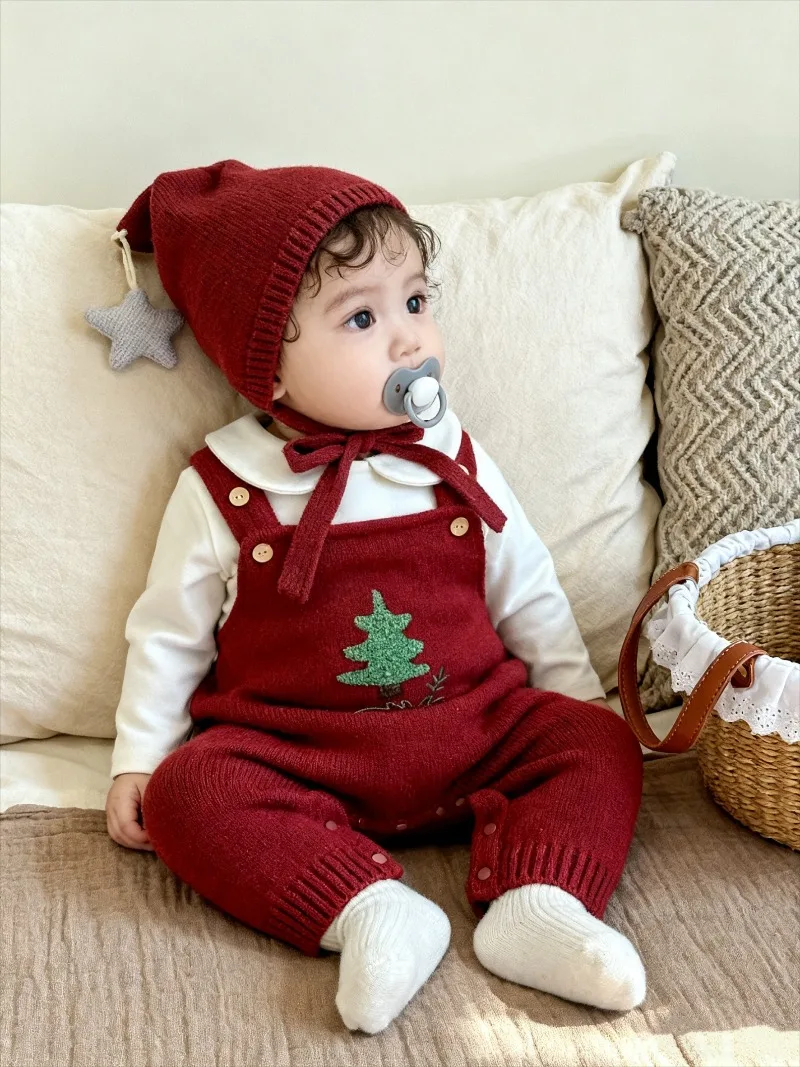 Новый модный боди с ремешком в виде рождественской елки, детский комбинезон с двойной пряжкой, винно-красный вязаный комбинезон на бретельках для девочек и мальчиков, теплые шерстяные комбинезоны
Новый модный боди с ремешком в виде рождественской елки, детский комбинезон с двойной пряжкой, винно-красный вязаный комбинезон на бретельках для девочек и мальчиков, теплые шерстяные комбинезоны