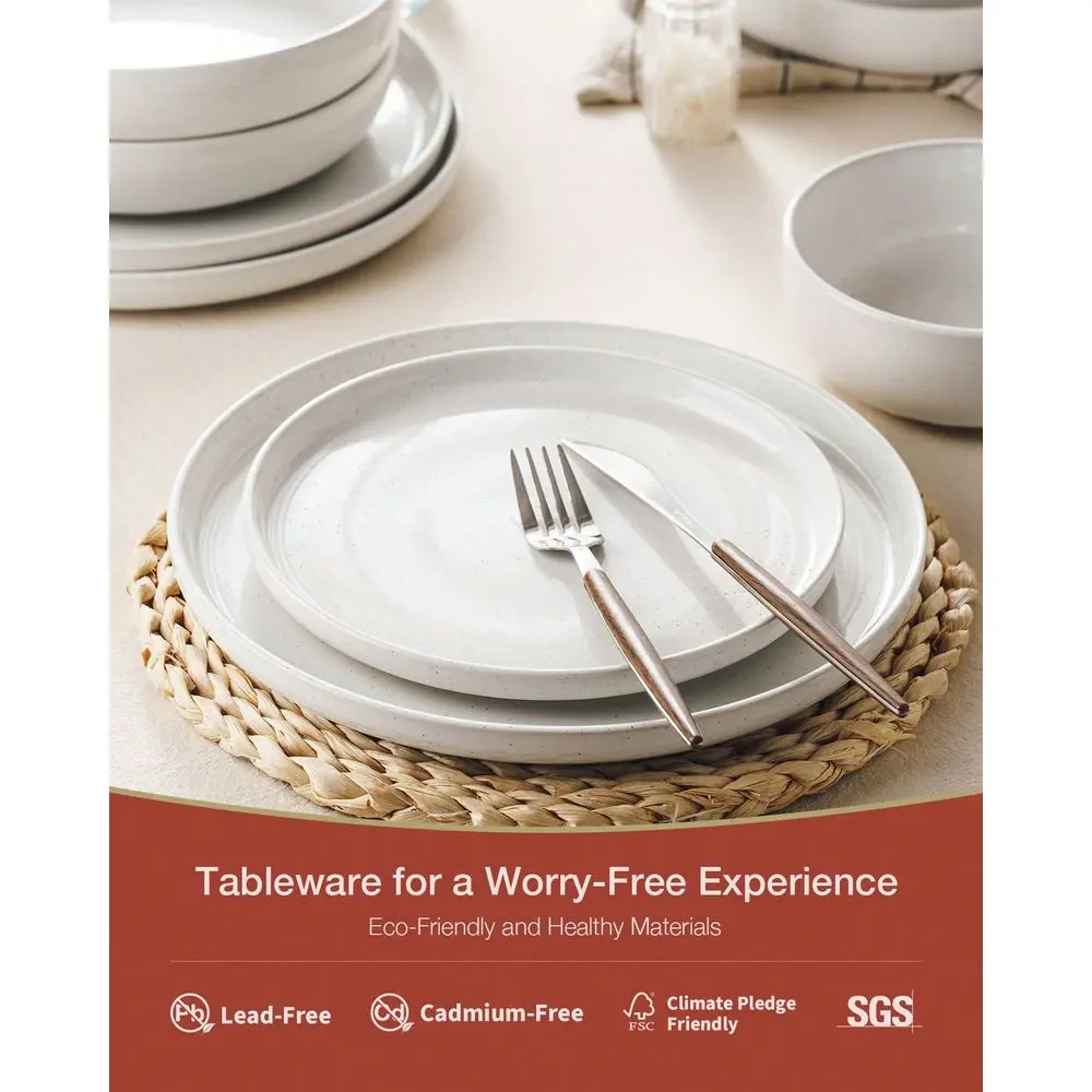 12 Pieces Dinnerware Sets, Dishes Set For 4, Plates And Bowls Set, Perfect For Your Friend For Housewarming, Thanksgiving, Christmas,White
12 Pieces Dinnerware Sets, Dishes Set For 4, Plates And Bowls Set, Perfect For Your Friend For Housewarming, Thanksgiving, Christmas,White