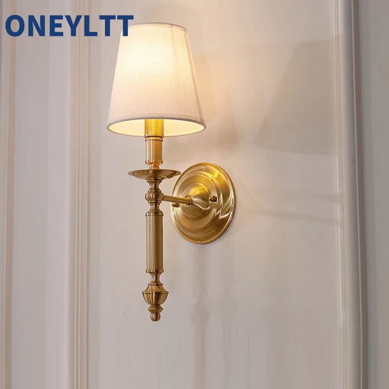 American Wall Light Full Copper Bedroom Bedlight Living Room TV Wall Lighting Fabric Copper Wall Light
American Wall Light Full Copper Bedroom Bedlight Living Room TV Wall Lighting Fabric Copper Wall Light