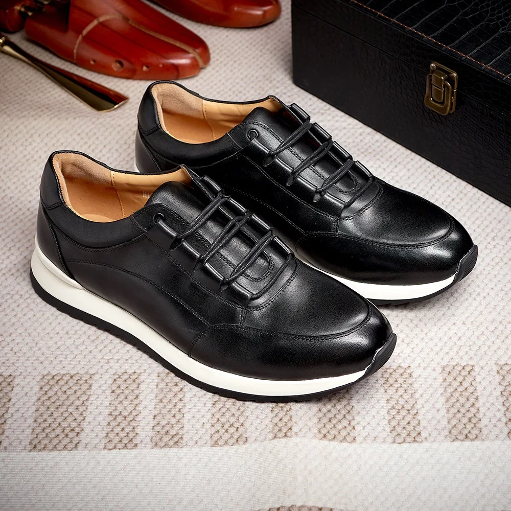 CLAIAMI Genuine Cow Leather Luxury Shoes for Men Casual Flat Lace-up Men Sneakers Fashion Comfortable Men Shoes Zapatos Hombre
CLAIAMI Genuine Cow Leather Luxury Shoes for Men Casual Flat Lace-up Men Sneakers Fashion Comfortable Men Shoes Zapatos Hombre