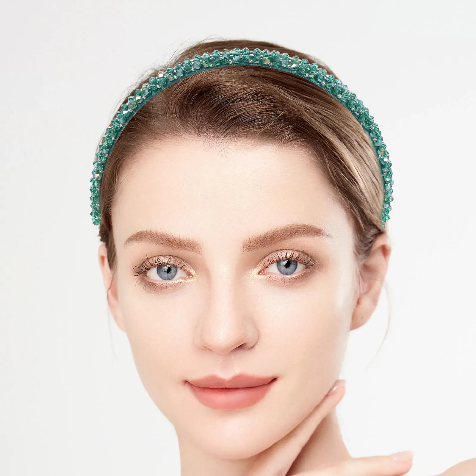 1Pcs Gorgeous Crystal Hair Hoop Women Headband Fashion Beaded Hair Band for Girls Elegant Daily Party Wedding Occasion
1Pcs Gorgeous Crystal Hair Hoop Women Headband Fashion Beaded Hair Band for Girls Elegant Daily Party Wedding Occasion