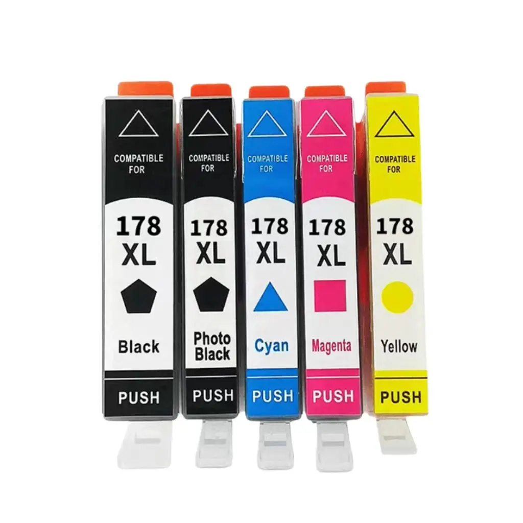 178 XL Ink Cartridge Compatible for Chotosmart 06380 06300 C5300 C5383 C5380 C6383 D5460 D5400 D5463 5510 5511 5512 Dhotosmart
178 XL Ink Cartridge Compatible for Chotosmart 06380 06300 C5300 C5383 C5380 C6383 D5460 D5400 D5463 5510 5511 5512 Dhotosmart
