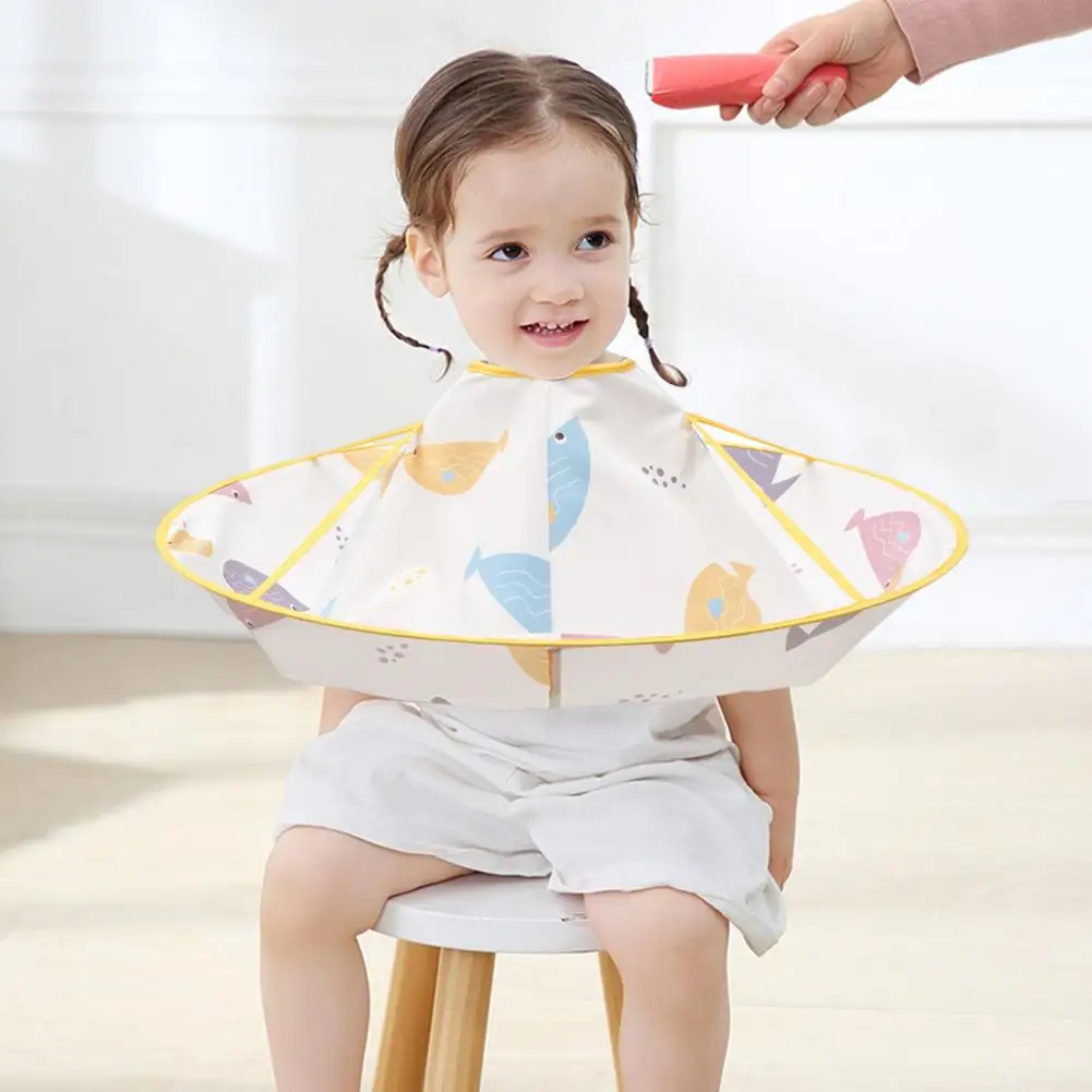 Moisture-proof Kids Haircut Cape Waterproof Kids Haircut Cape with Cartoon Pattern Foldable Umbrella Design for Hair for Boys
Moisture-proof Kids Haircut Cape Waterproof Kids Haircut Cape with Cartoon Pattern Foldable Umbrella Design for Hair for Boys