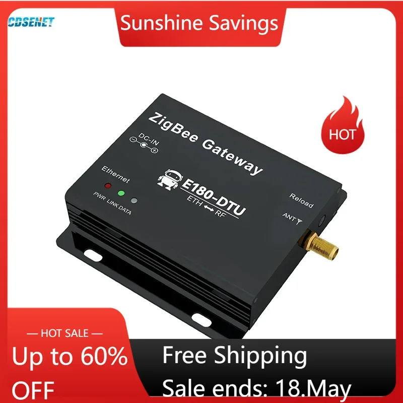 Шлюз Zigbee RF к Ethernet CDSENET E180-DTU(Z20-ETH) 20 дБм 1,3 км Zigbee3.0 TCP UDP HTTP MQTT AT Командные сети Star/Mesh
Шлюз Zigbee RF к Ethernet CDSENET E180-DTU(Z20-ETH) 20 дБм 1,3 км Zigbee3.0 TCP UDP HTTP MQTT AT Командные сети Star/Mesh