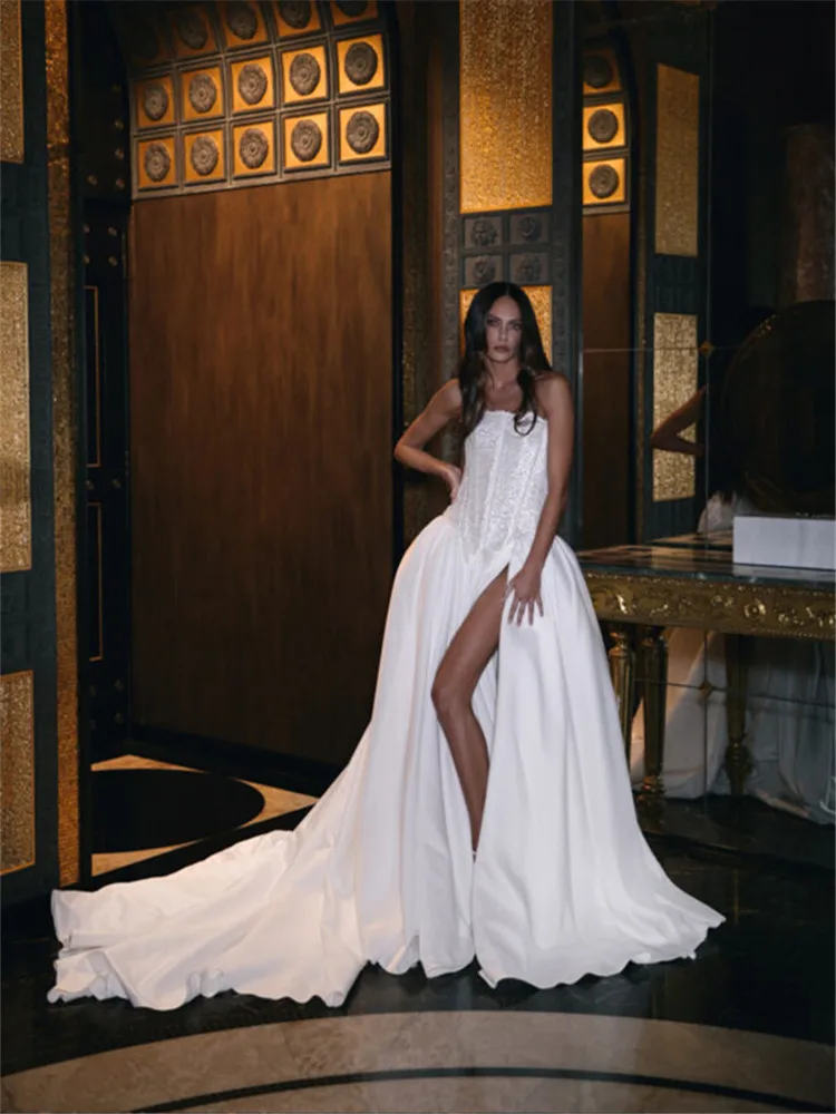 Атласное свадебное платье, роскошные платья, белое платье на заказ, Vestidos De Noiva Casamento Vestido для невест, Trouwjurk Brautkleid Hochzeit
Атласное свадебное платье, роскошные платья, белое платье на заказ, Vestidos De Noiva Casamento Vestido для невест, Trouwjurk Brautkleid Hochzeit