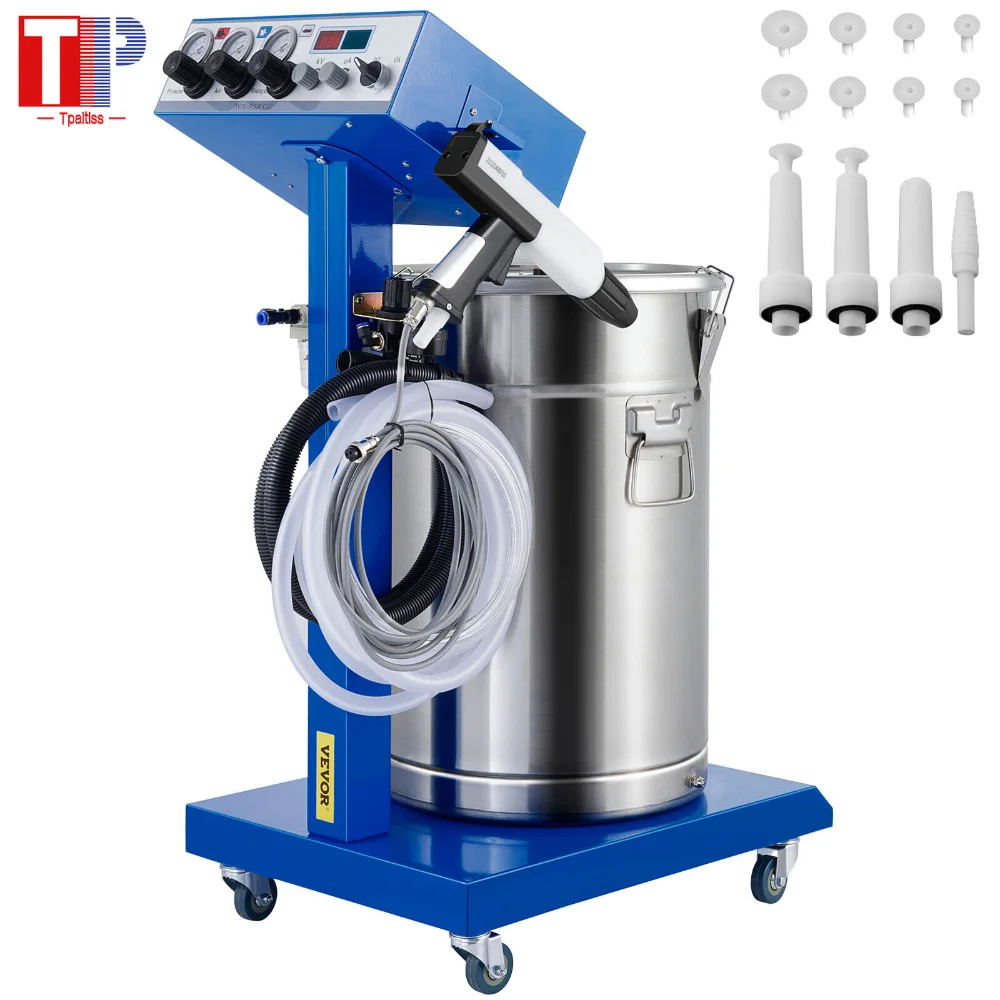 New WX-958 Electrostatic Spray Powder Coating Machine Spraying Gun Paint System Color: 220V