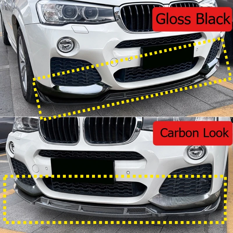 For BMW X3 F25 X4 F26 LCI M Sport 2014 To 2017 Front Bumper Lip Spoiler Auto Splitter Trim Front Lip/scoop Modification Part
For BMW X3 F25 X4 F26 LCI M Sport 2014 To 2017 Front Bumper Lip Spoiler Auto Splitter Trim Front Lip/scoop Modification Part