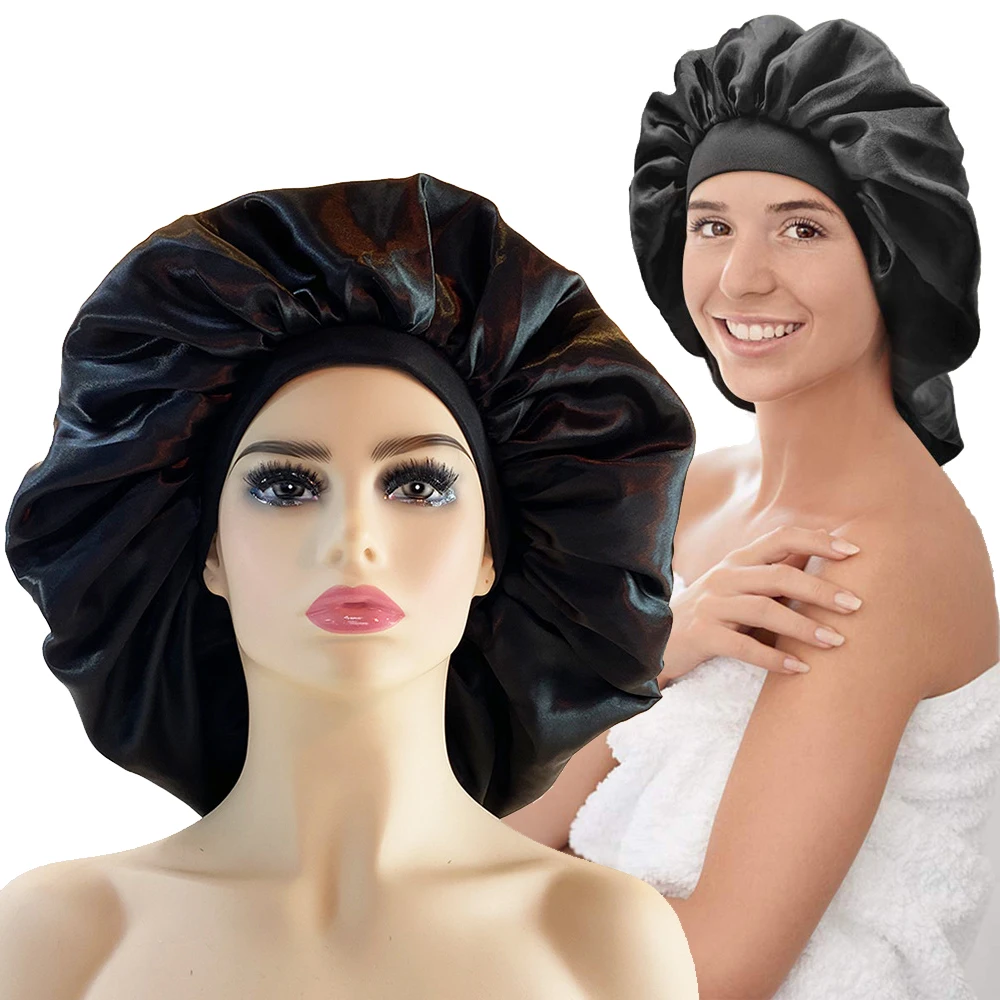 Elastic Band Hair Care Bonnets for Women Solid Color Satin Sleeping Night Caps Femme Hair Cover Shower Hats Accessories
Elastic Band Hair Care Bonnets for Women Solid Color Satin Sleeping Night Caps Femme Hair Cover Shower Hats Accessories