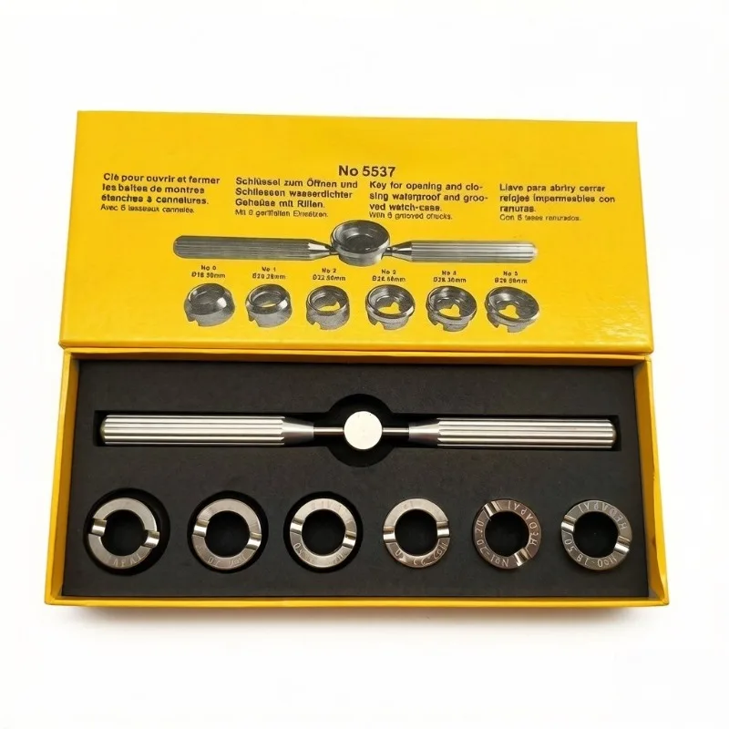 Clock back cover opener 5537 with six sizes
Clock back cover opener 5537 with six sizes