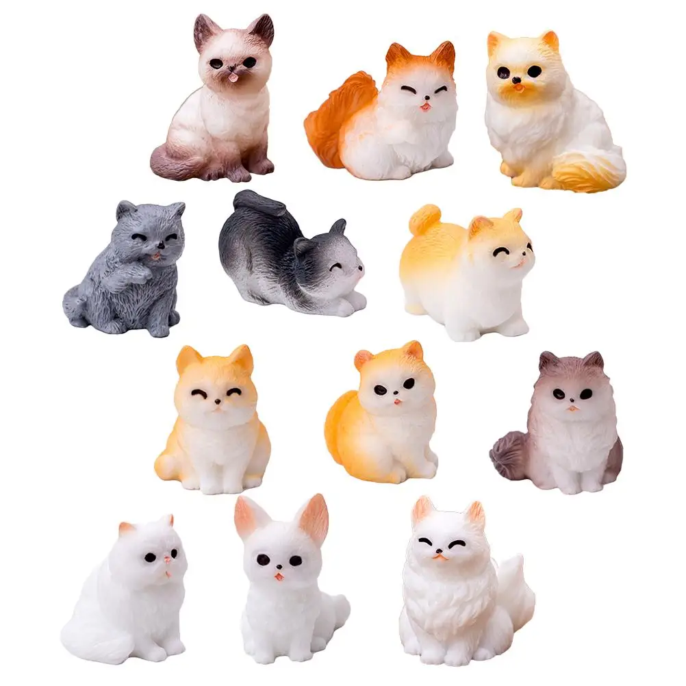 12 Pcs Mini Resin Cats Decoration Small Figurines Cat Statue Realistic Decorations Versatile Sculptures
12 Pcs Mini Resin Cats Decoration Small Figurines Cat Statue Realistic Decorations Versatile Sculptures