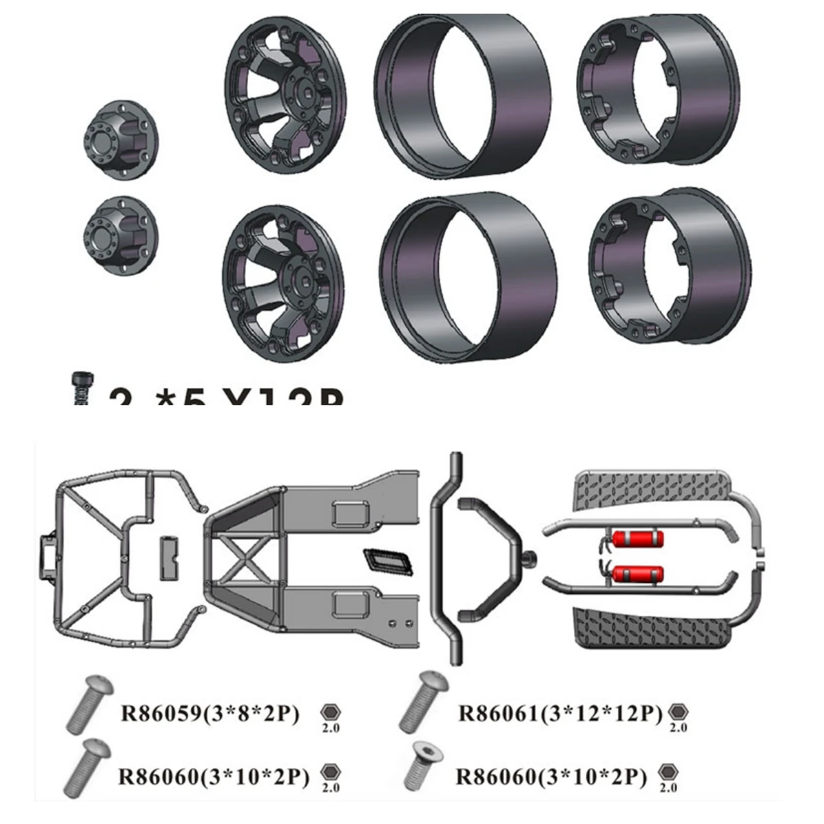 RGT Spare Parts R86328 R86324 For EX86181 CRUSHER 1/10 RC Remote Control Car Professional Crawler 2.4G
RGT Spare Parts R86328 R86324 For EX86181 CRUSHER 1/10 RC Remote Control Car Professional Crawler 2.4G