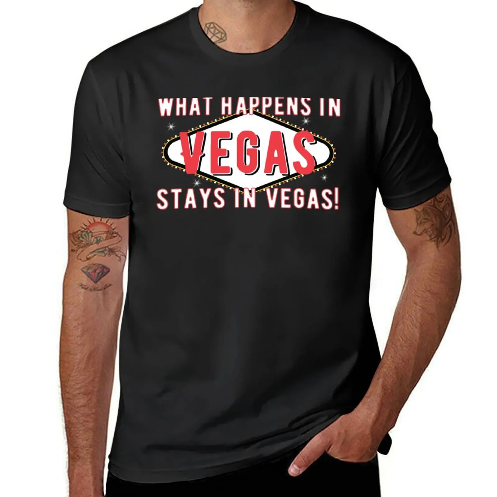 What happens in Vegas stays in Vegas. T-Shirt summer tops valentines boutique clothes cotton man t-shirts black t-shirts for men
What happens in Vegas stays in Vegas. T-Shirt summer tops valentines boutique clothes cotton man t-shirts black t-shirts for men