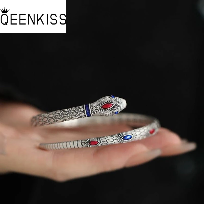 QEENKISS 925 Sterling Silver Vintage Snake Bracelet Bangle For Women Party Birthday Wedding Christmas Bride Mother Gifts BT6192
QEENKISS 925 Sterling Silver Vintage Snake Bracelet Bangle For Women Party Birthday Wedding Christmas Bride Mother Gifts BT6192