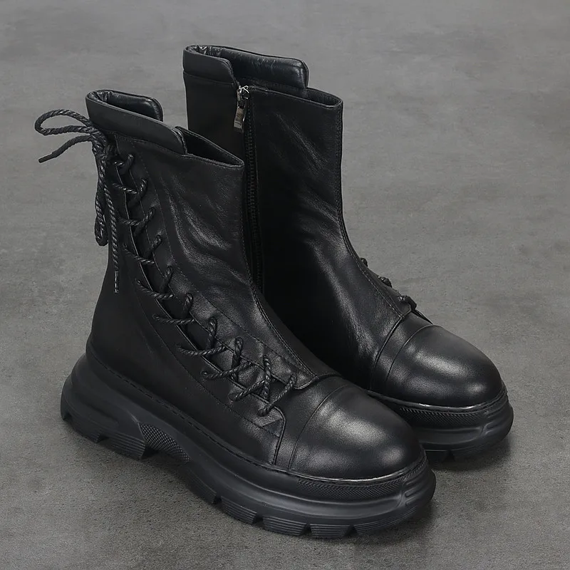 British Trend New Leather Martin Boots Fashion All Casual Platform Comfortable Men's High Top Boots Platform Men's Fashion Shoes
British Trend New Leather Martin Boots Fashion All Casual Platform Comfortable Men's High Top Boots Platform Men's Fashion Shoes