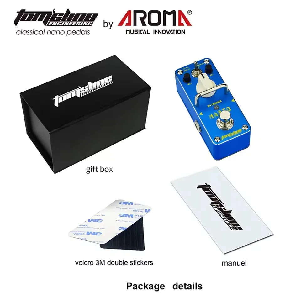 AROMA AMO-3 Bit Crusher Guitar Effects Pedal with True Bypass Mini Single Effect Pedal Electric Guitar Parts & Accessories
AROMA AMO-3 Bit Crusher Guitar Effects Pedal with True Bypass Mini Single Effect Pedal Electric Guitar Parts & Accessories