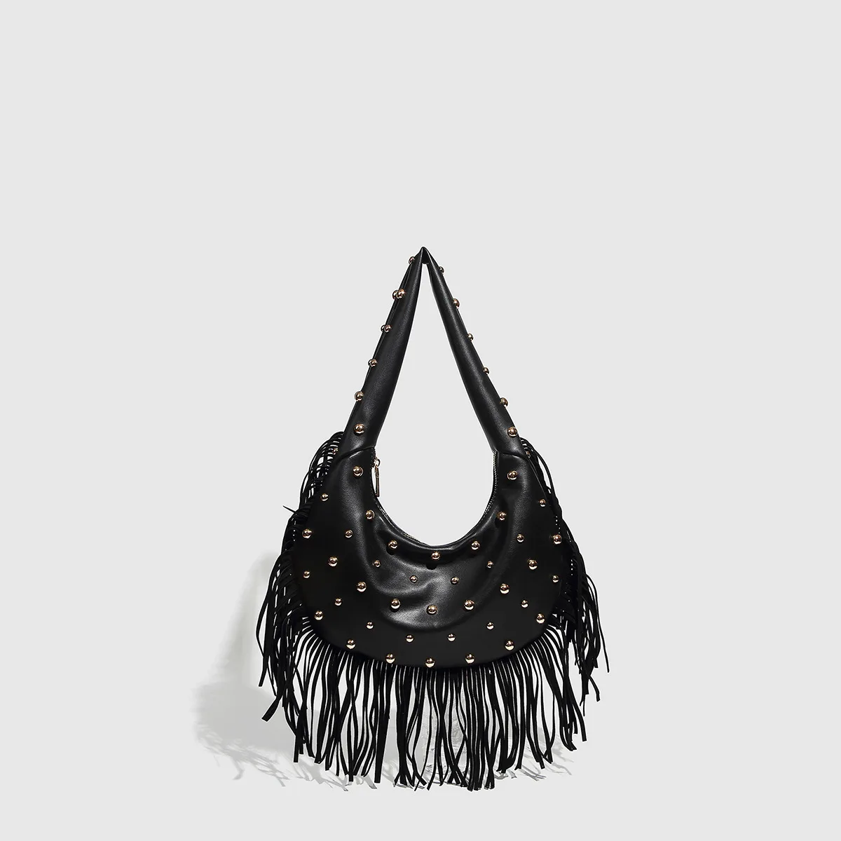 Fashionable personalized retro style female punk tassel women motorcycle rivet bag Bohemian PU leather multifunctional armpit ba
Fashionable personalized retro style female punk tassel women motorcycle rivet bag Bohemian PU leather multifunctional armpit ba