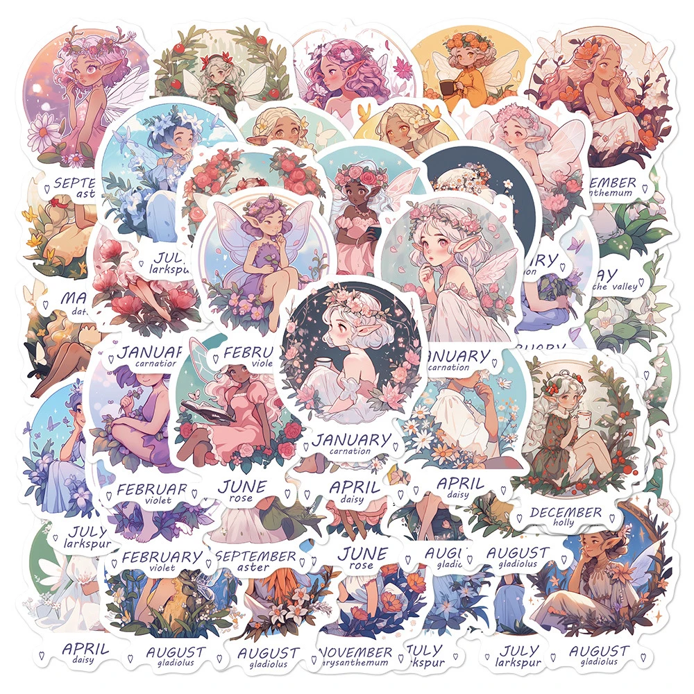 10/30/50pcs Kawaii Cartoon Flower Fairy Aesthetic Stickers Cute Butterfly Girl Decals for Suitcase Laptop Stationery Sticker Toy
10/30/50pcs Kawaii Cartoon Flower Fairy Aesthetic Stickers Cute Butterfly Girl Decals for Suitcase Laptop Stationery Sticker Toy
