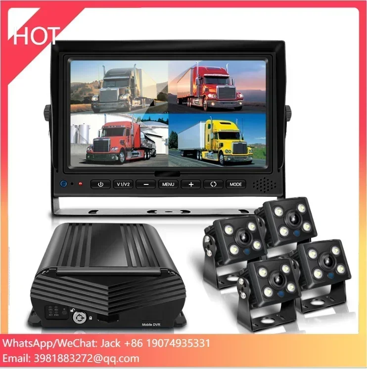4G GPS Truck Security DVR 4CH AHD 1080P MDVR I/O Alarm Support 2TB Hard Disk Car Video Recorder Playback Loop Recording
4G GPS Truck Security DVR 4CH AHD 1080P MDVR I/O Alarm Support 2TB Hard Disk Car Video Recorder Playback Loop Recording