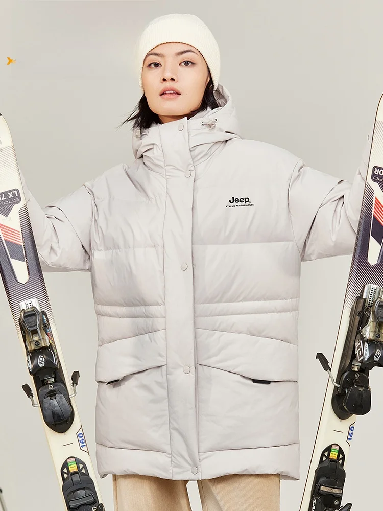 Women's Winter Mid-Length down Jacket Duck down Warm Hooded Snowboarding Coat Street Style Zipper Closure Polyester Fiber
Women's Winter Mid-Length down Jacket Duck down Warm Hooded Snowboarding Coat Street Style Zipper Closure Polyester Fiber