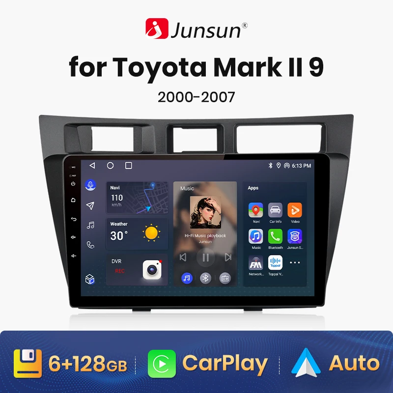 Автомобильный радиоприемник Junsun V1 с ИИ-голосовым управлением, Android, Автомагнитола для Toyota Mark II 9 2000-2007, 4G, автомобильный мультимедийный плеер с GPS, Авторадио 2din
Автомобильный радиоприемник Junsun V1 с ИИ-голосовым управлением, Android, Автомагнитола для Toyota Mark II 9 2000-2007, 4G, автомобильный мультимедийный плеер с GPS, Авторадио 2din