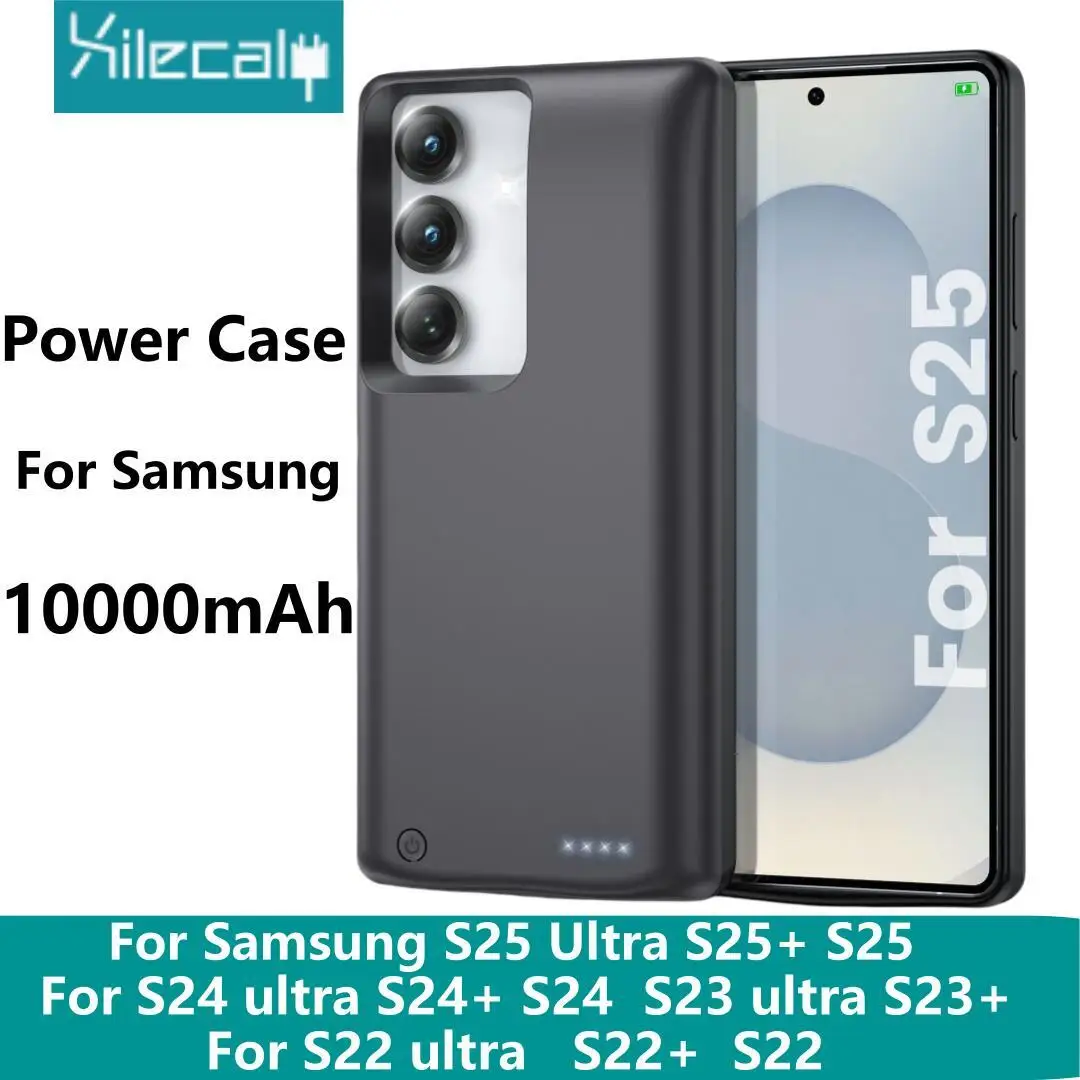 10000mAh Wireless Battery Charger Case Power Bank Portable Rechargeable Cover For Samsung Galaxy S25 Ultra S24 S23 + S22 Ultra
10000mAh Wireless Battery Charger Case Power Bank Portable Rechargeable Cover For Samsung Galaxy S25 Ultra S24 S23 + S22 Ultra