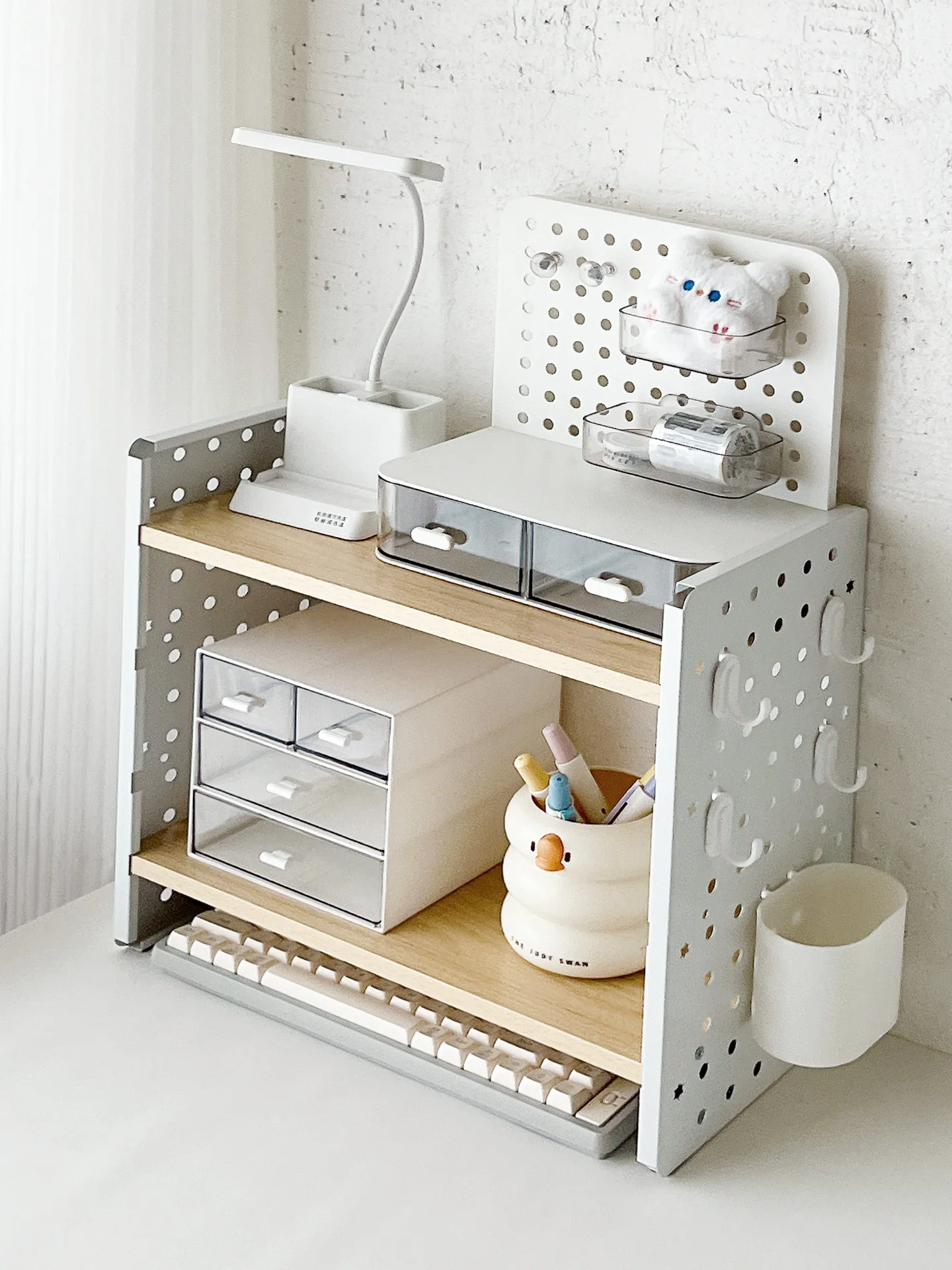 Large Capaci Multi-Layer Hole Board Storage Ra Desk Study Kitchen Organization Box Student Dormi Iron Art Organizer
Large Capaci Multi-Layer Hole Board Storage Ra Desk Study Kitchen Organization Box Student Dormi Iron Art Organizer