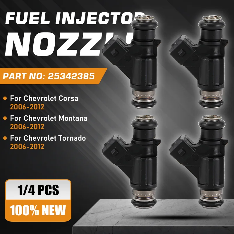 1/4 Pcs For Chevrolet Corsa Chevy Montana I Chevy Tornado 1.8L L4 2006-2012 Fuel Injectors Nozzle 4 Cylinders 25342385 25345994
1/4 Pcs For Chevrolet Corsa Chevy Montana I Chevy Tornado 1.8L L4 2006-2012 Fuel Injectors Nozzle 4 Cylinders 25342385 25345994