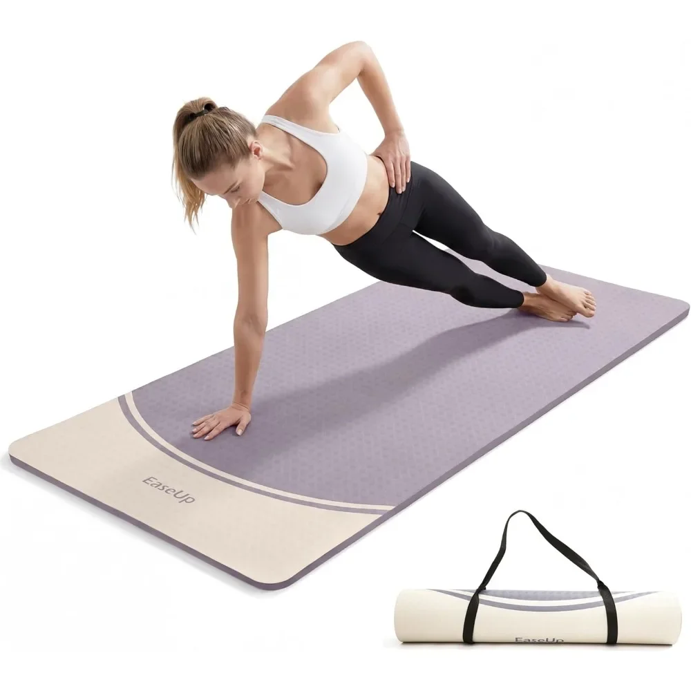 Extra Thick 10mm Yoga Mat 72.8x31.5 Non Slip TPE for Yoga Exercise Workout Pilates with Strap
Extra Thick 10mm Yoga Mat 72.8x31.5 Non Slip TPE for Yoga Exercise Workout Pilates with Strap