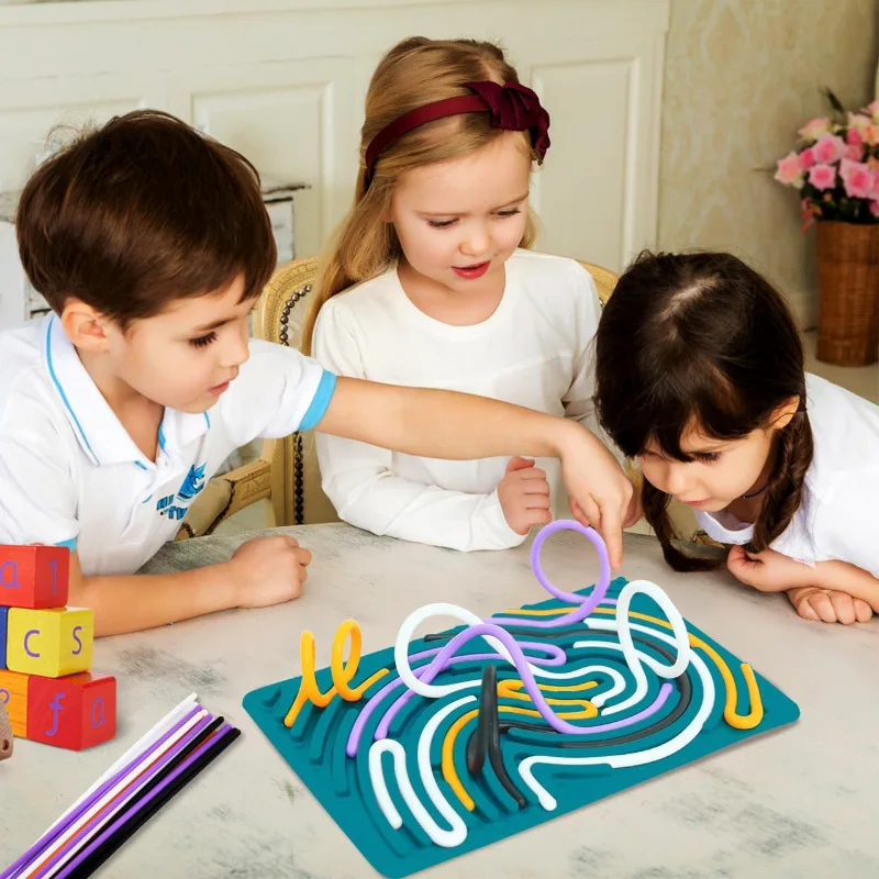 Explosive Sensory Activity Board Children's Puzzle Silicone Sensory Activity Board Decompression Toy Visual, Intellectual Develo
Explosive Sensory Activity Board Children's Puzzle Silicone Sensory Activity Board Decompression Toy Visual, Intellectual Develo