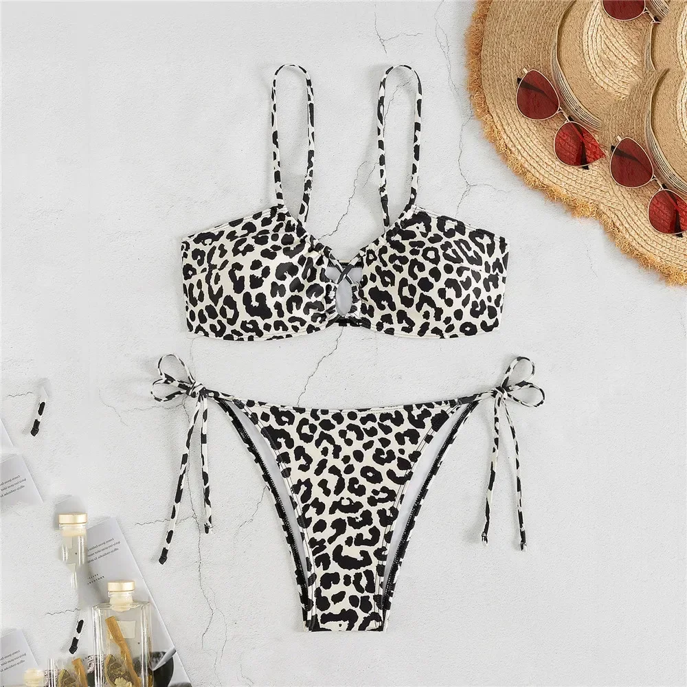 Leopard Print Bandeau Bikini Micro Mini Thong Sexy Swimsuit Women 2025 Hollow Out Swimwear Lace-up Bathing Suit Bikinis Sets
Leopard Print Bandeau Bikini Micro Mini Thong Sexy Swimsuit Women 2025 Hollow Out Swimwear Lace-up Bathing Suit Bikinis Sets